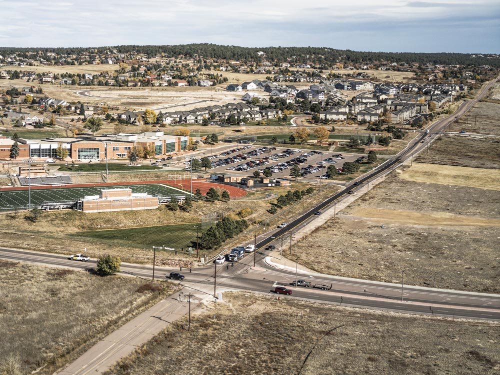 Existing view of Higby Road