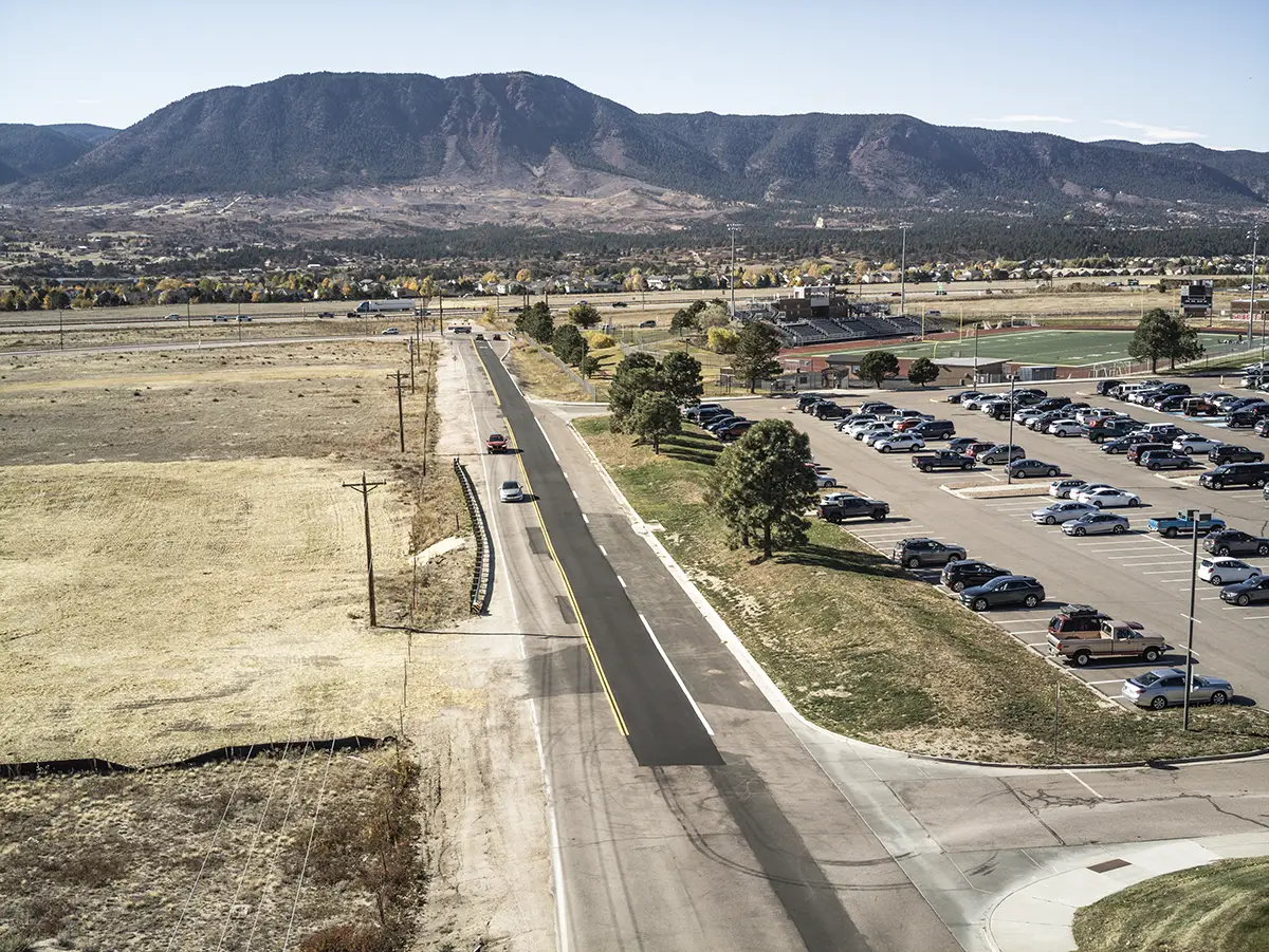 Existing view of Higby Road