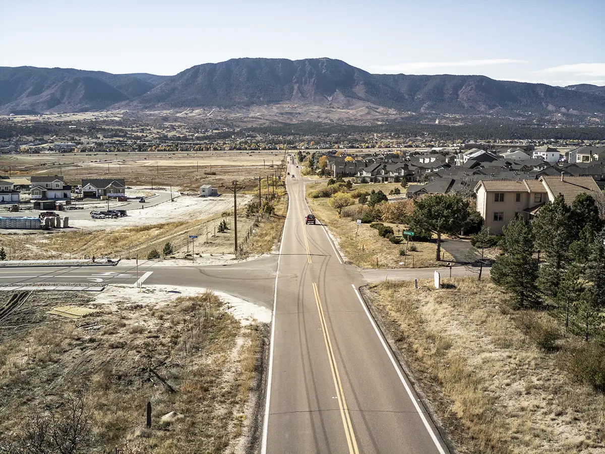 Existing view of Higby Road