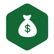 Icon of a bag of money
